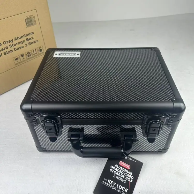 Evoretro - EVORETRO -  Graded Card Storage Box Carbon effect for 90 Cards