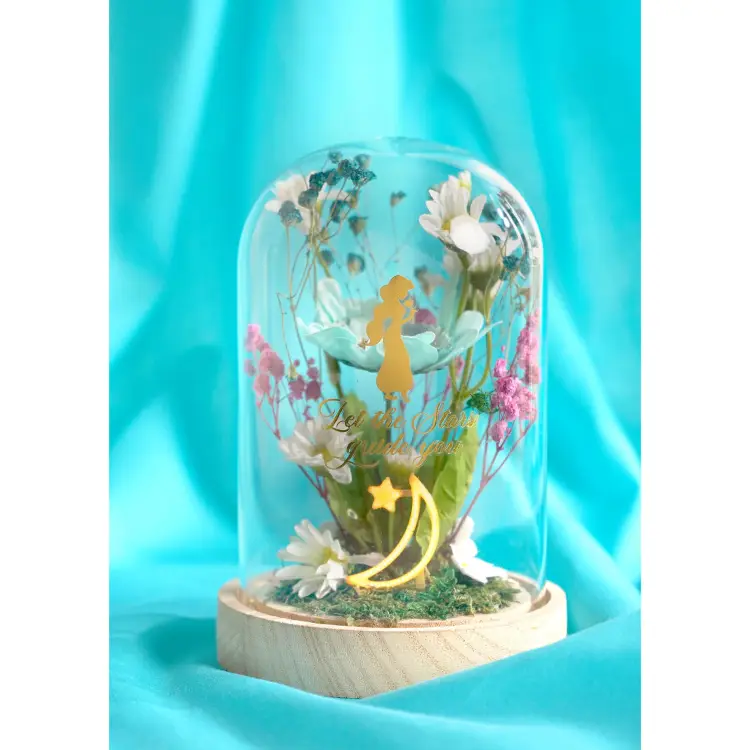 Widdop - DISNEY PRINCESS - Jasmine - Floral Cloche with a Neon Light