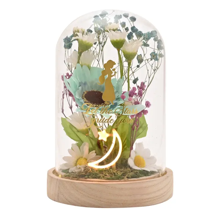 Widdop - DISNEY PRINCESS - Jasmine - Floral Cloche with a Neon Light