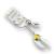 Carat - HARRY POTTER - Golden Snitch - Silver Plated Keyring