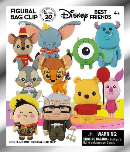Monogram - DISNEY - Best Friends Series 20 - 3D Foam Bag Clip (Display 24 Pcs)
