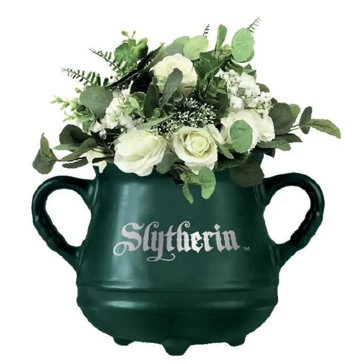 HMB - HARRY POTTER - Cauldron Slytherin - Wall mounted flower pot