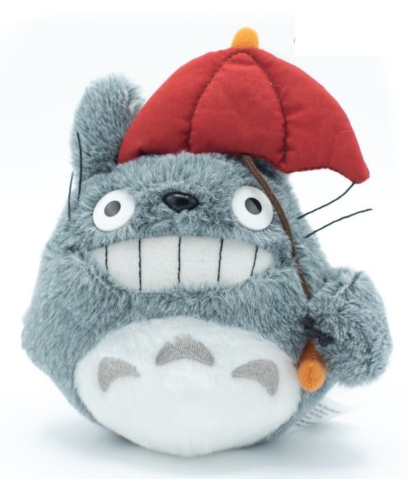 Semic - MY NEIGHBOR TOTORO - Totoro Red Umbrella - Plush 15cm