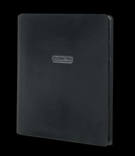 Evoretro - EVORETRO - Regular card binder with zipper 3x3 - Black