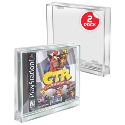 Evoretro - EVORETRO - PREMIUM Acrylic Case for PlayStation 1/Single CD pack of 2
