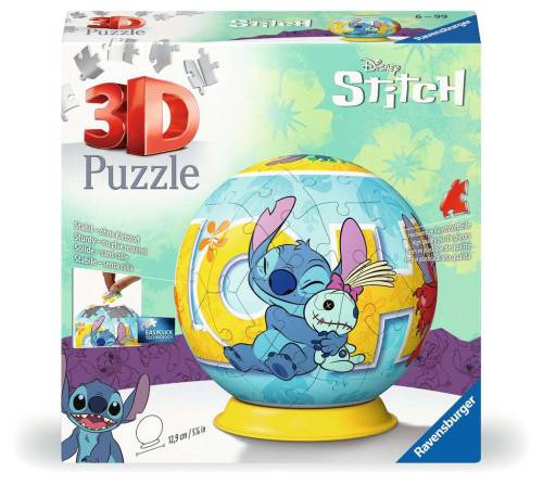 Ravensburger - LILO & STITCH - Stitch & Scrump - Puzzle 3D - Round 72p