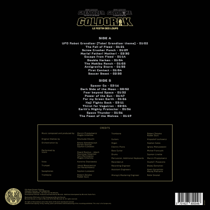 Plastoy - GRENDIZER - Vinyle Original Game Soundtrack