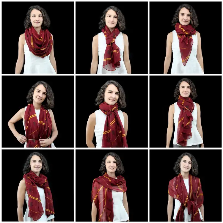 Cinereplicas - HARRY POTTER - Scarf Light Weight Voile Gryffindor