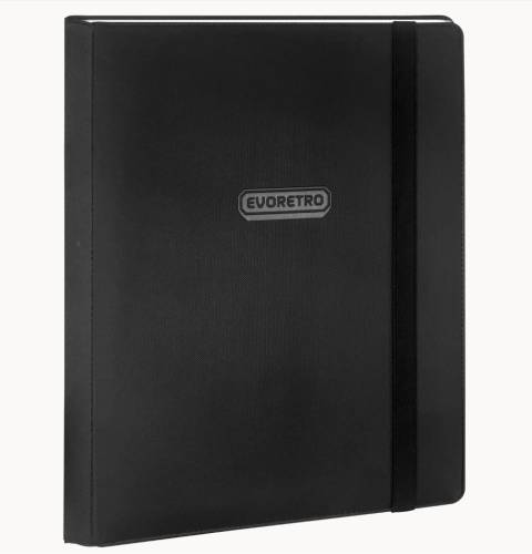 Evoretro - EVORETRO - Regular Card Binder 9 pocket for 360 cards w/ elastic Black