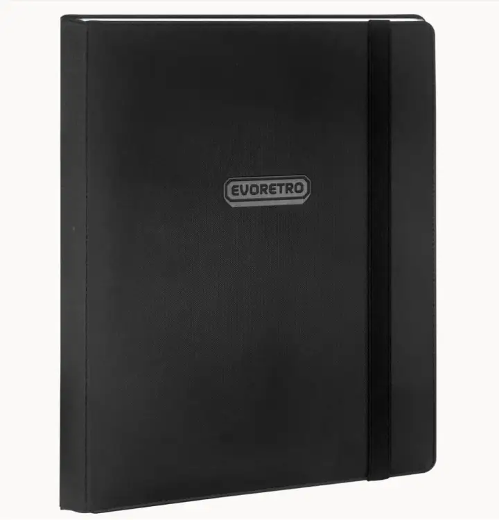 Evoretro - EVORETRO - Regular Card Binder 9 pocket for 360 cards w/ elastic Black