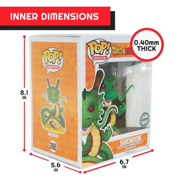 Evoretro - EVORETRO - Premium Funko Pop Plastic Protector for 6 Inch 10-Pack