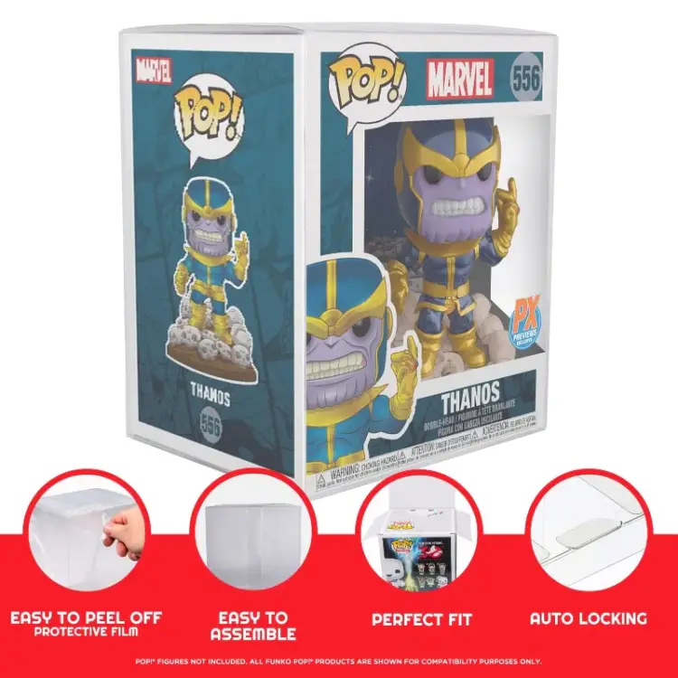 Evoretro - EVORETRO - Premium Funko Pop Plastic Protector for 6 Inch 10-Pack