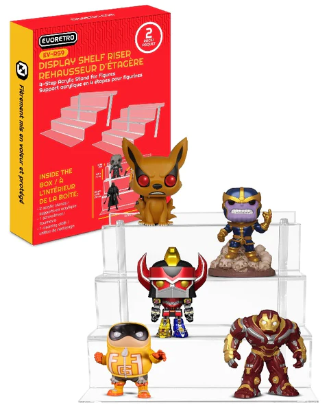Evoretro - EVORETRO - Acrylic Display Risers for Funko Pops and Action Figures