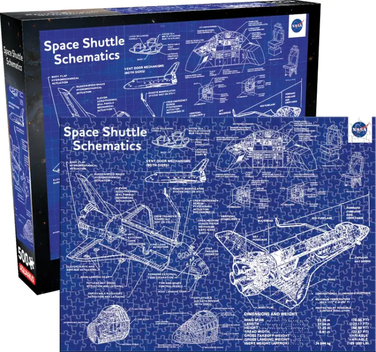 Aquarius - NASA - Shuttle Schematic - Puzzle 500P '35x48cm'