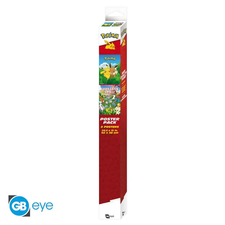 GB Eye - POKEMON - Decorations - Set 2 posters '52x38'