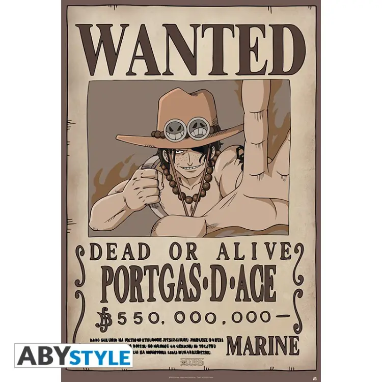 GB Eye - ONE PIECE - Poster 91X61 - Wanted Ace