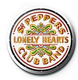 Pyramid - THE BEATLES - SGT Pepper Logo - Button Badge 25mm