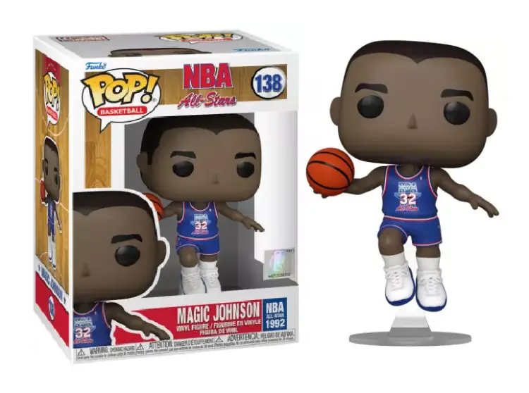 NBA Legends - POP N° 138 - Magic Johnson (Blue All star uni 1991)