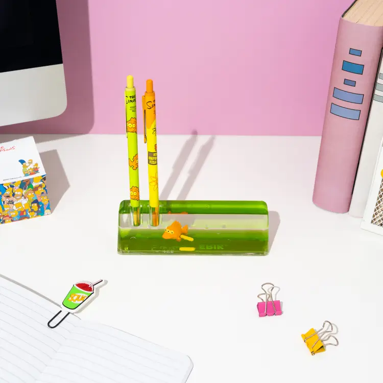 Grupo Erik - THE SIMPSONS - Set of 2 Pen with 3D Acrylic Stand