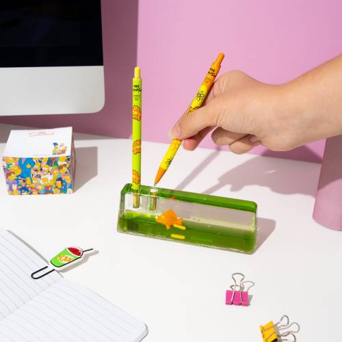 Grupo Erik - THE SIMPSONS - Set of 2 Pen with 3D Acrylic Stand