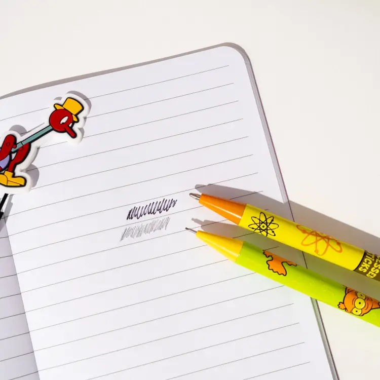 Grupo Erik - THE SIMPSONS - Set of 2 Pen with 3D Acrylic Stand