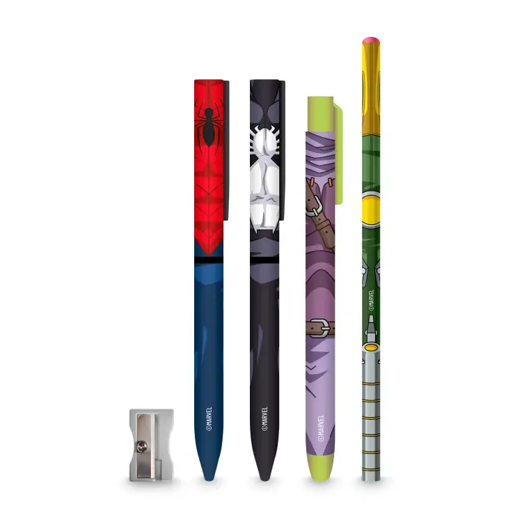 Grupo Erik - SPIDER-MAN - Chimney - Pencil Case Set with Pen & Pencil