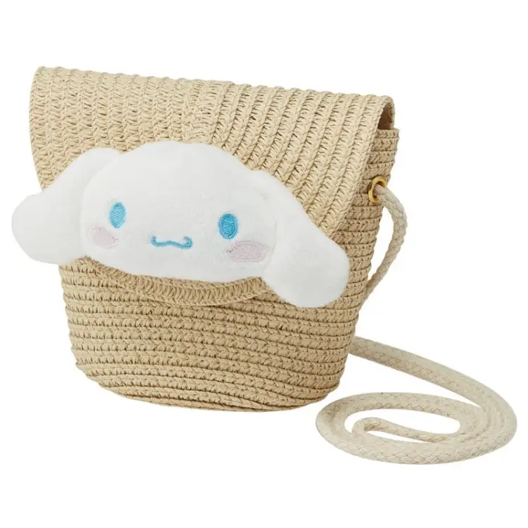 Benelic - HELLO KITTY - Cinnamoroll - Straw crossbody bag 13.8x11.5cm