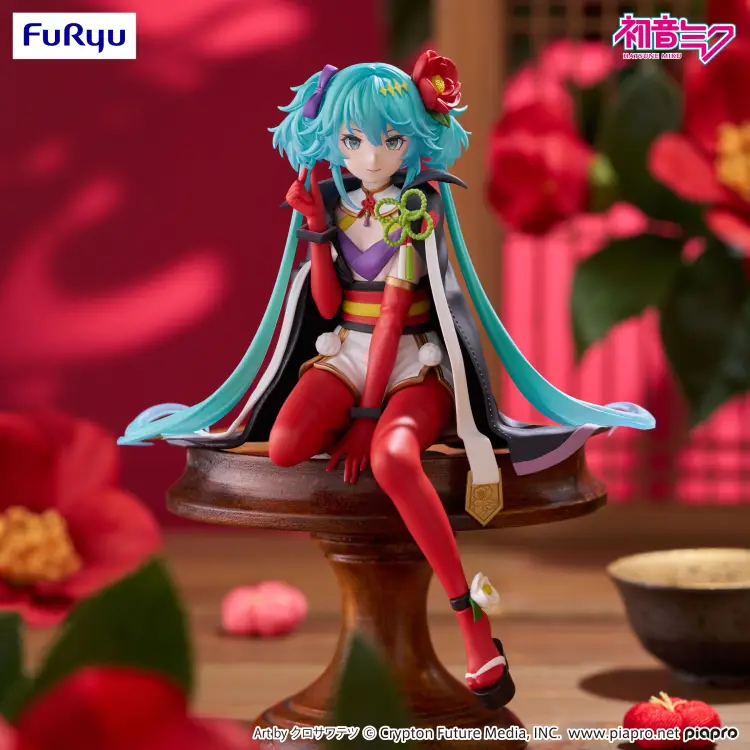 Furyu - HATSUNE MIKU - Flower Fairy Camelia - Statue Noodle Stopper 15cm