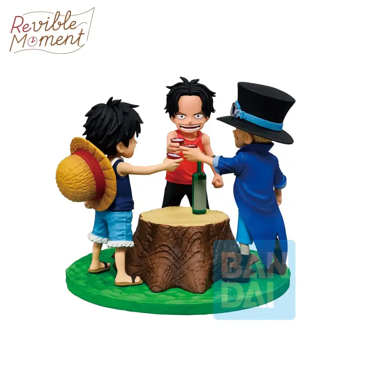 Banpresto - ONE PIECE - Ace & Sabo & Luffy - Figure Dramatic Memories 10cm