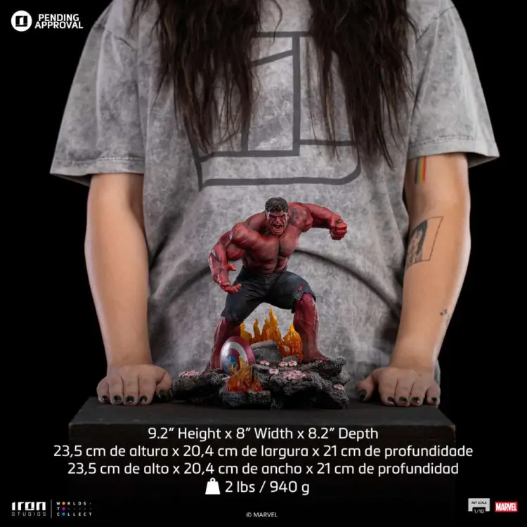 Iron Studios - CAPTAIN AMERICA 4 - Red Hulk - Statue Art Scale 1/10 23.5cm