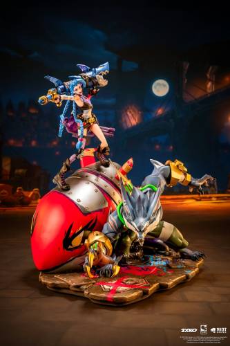 PureArts - LEAGUE OF LEGENDS - Jinx & Warwick - Statue Diorama 1/10 37cm