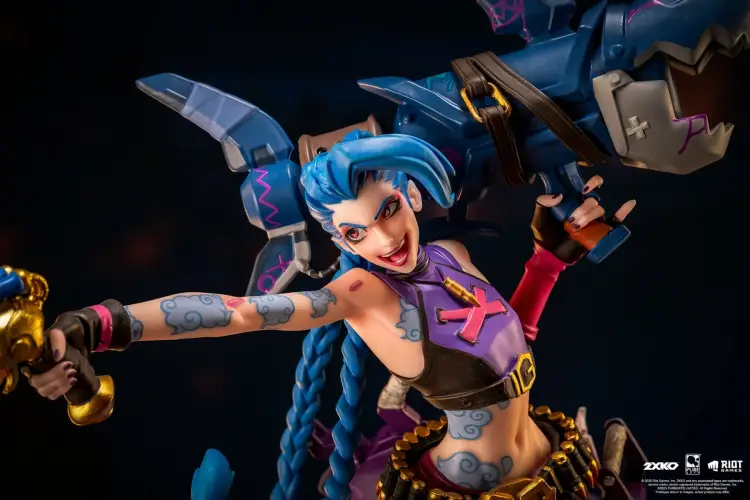 PureArts - LEAGUE OF LEGENDS - Jinx & Warwick - Statue Diorama 1/10 37cm