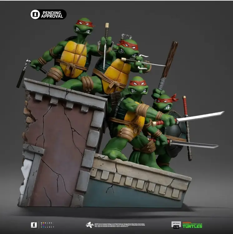 Iron Studios - TMNT - TMNT 1St cover set - Statue Deluxe Art Scale 1/10 24cm