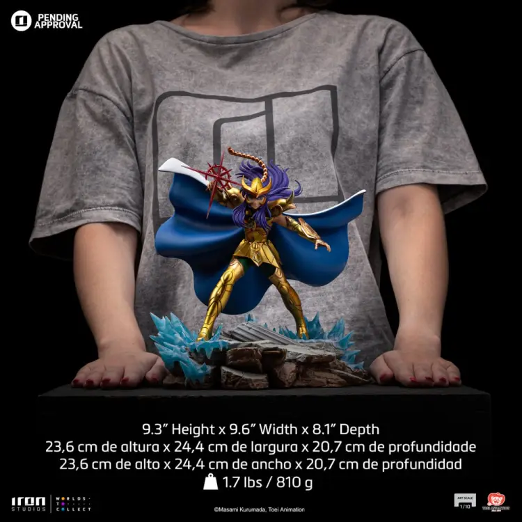 Iron Studios - SAINT SEIYA - Scorpio Milo - Statue Art Scale 1/10 23.6cm