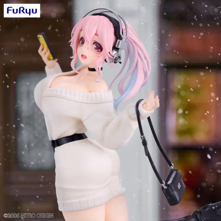 Furyu - SUPER SONICO - Winter Memory - Statue Trio-Try-It 21cm