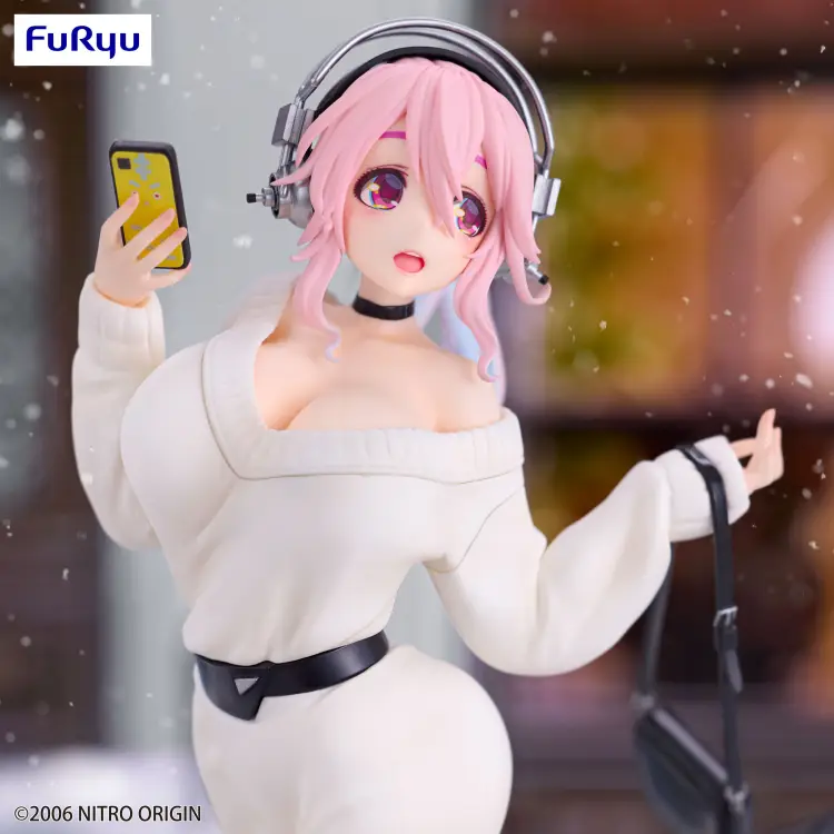 Furyu - SUPER SONICO - Winter Memory - Statue Trio-Try-It 21cm