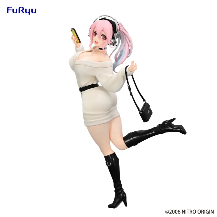 Furyu - SUPER SONICO - Winter Memory - Statue Trio-Try-It 21cm