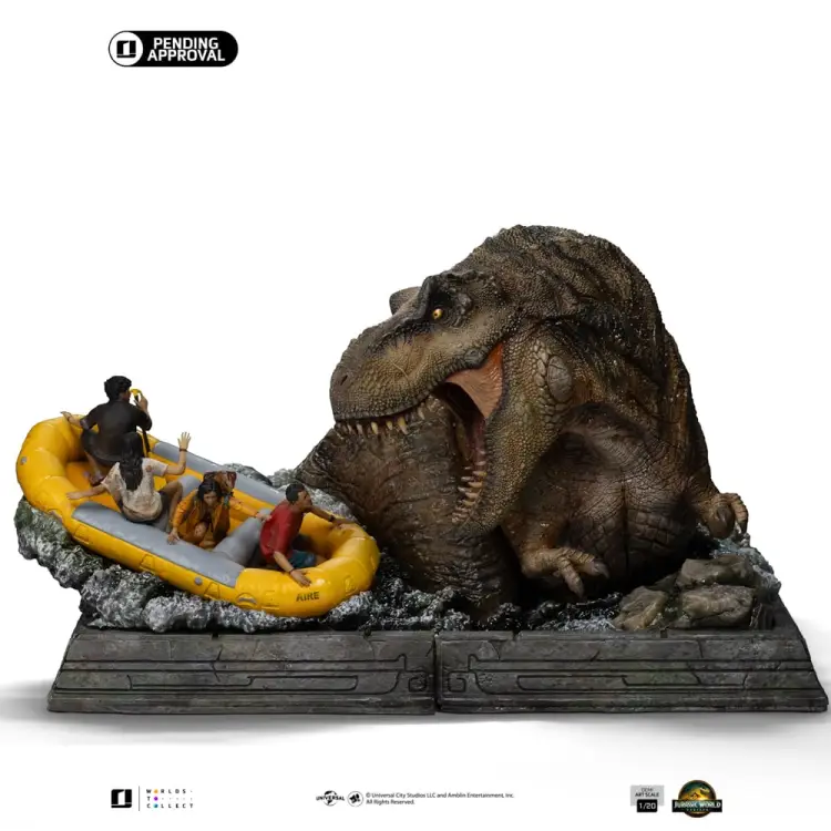 Iron Studios - JURASSIC WORLD - T-rex River Attack - Statue demi Art Scale 1/20 22cm
