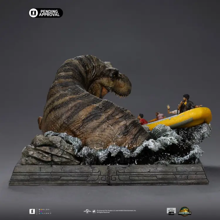 Iron Studios - JURASSIC WORLD - T-rex River Attack - Statue demi Art Scale 1/20 22cm