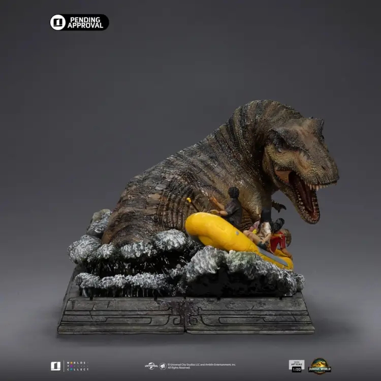 Iron Studios - JURASSIC WORLD - T-rex River Attack - Statue demi Art Scale 1/20 22cm