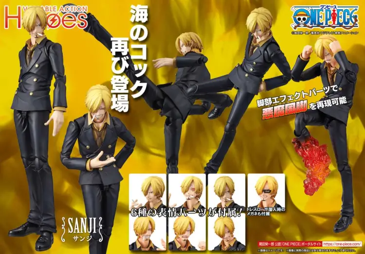 Megahouse - ONE PIECE - Sanji - Viarable Action Heroes 18cm
