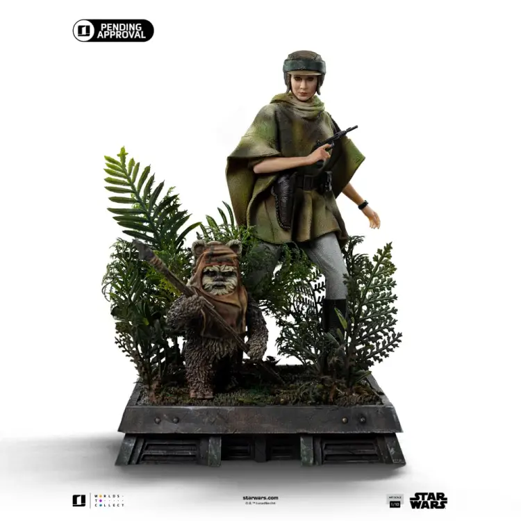 Iron Studios - STAR WARS 6 - Leia & Wicket - Statue Art Scale 1/10 20.1cm