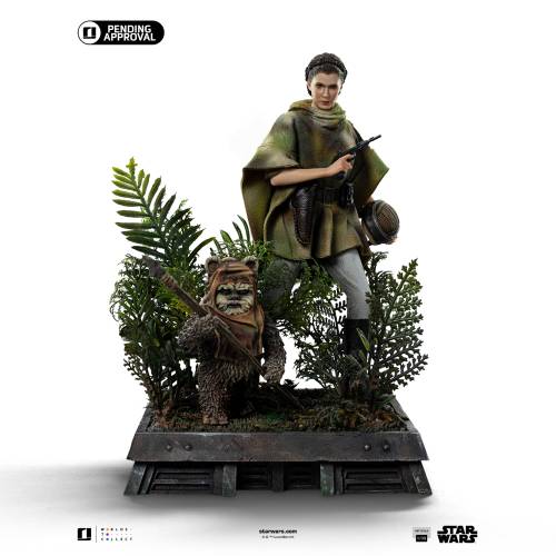 Iron Studios - STAR WARS 6 - Leia & Wicket - Statue Art Scale 1/10 20.1cm