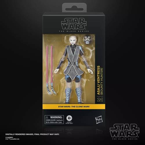Hasbro - THE CLONE WARS - Asajj Ventress (Bounty Hunter) -Fig Black Series 15cm