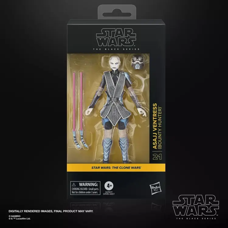 Hasbro - THE CLONE WARS - Asajj Ventress (Bounty Hunter) -Fig Black Series 15cm
