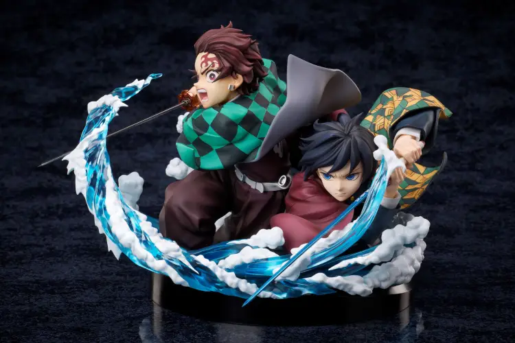 Aniplex - DEMON SLAYER - Tanjiro & Giyuu - Statue 13cm