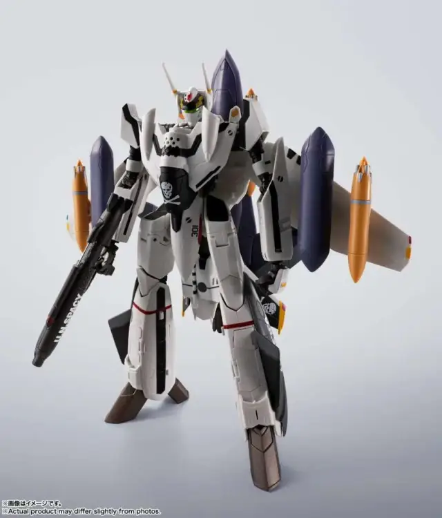 Bandai Tamashii Nations - MACROSS - VF-0S Phoenix (QF-2200D-B Ghost) - Figure Hi-Metal R 14cm
