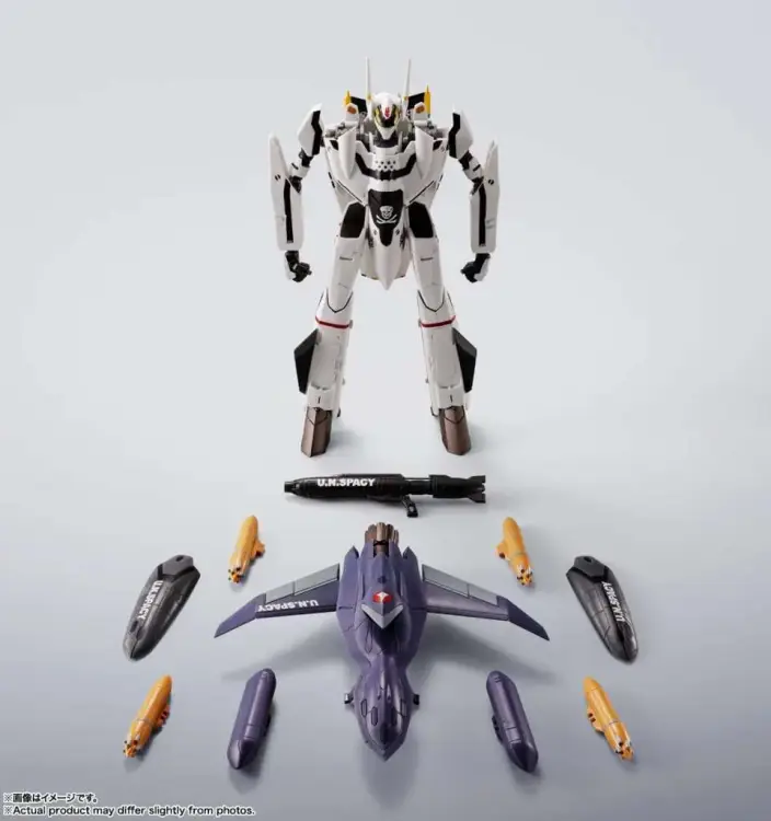 Bandai Tamashii Nations - MACROSS - VF-0S Phoenix (QF-2200D-B Ghost) - Figure Hi-Metal R 14cm