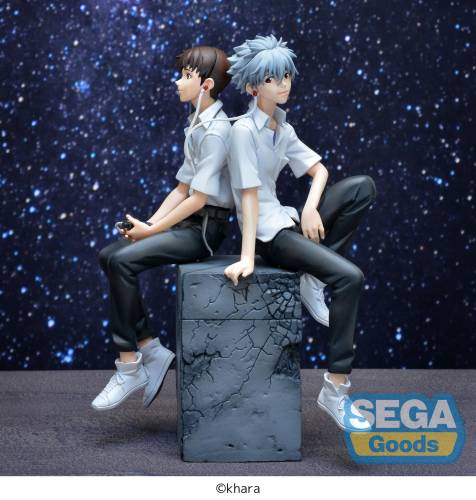 Sega Goods - EVANGELION - Shinji & Kaworu "Kaworu Version" - Figure Vignetteum 17cm