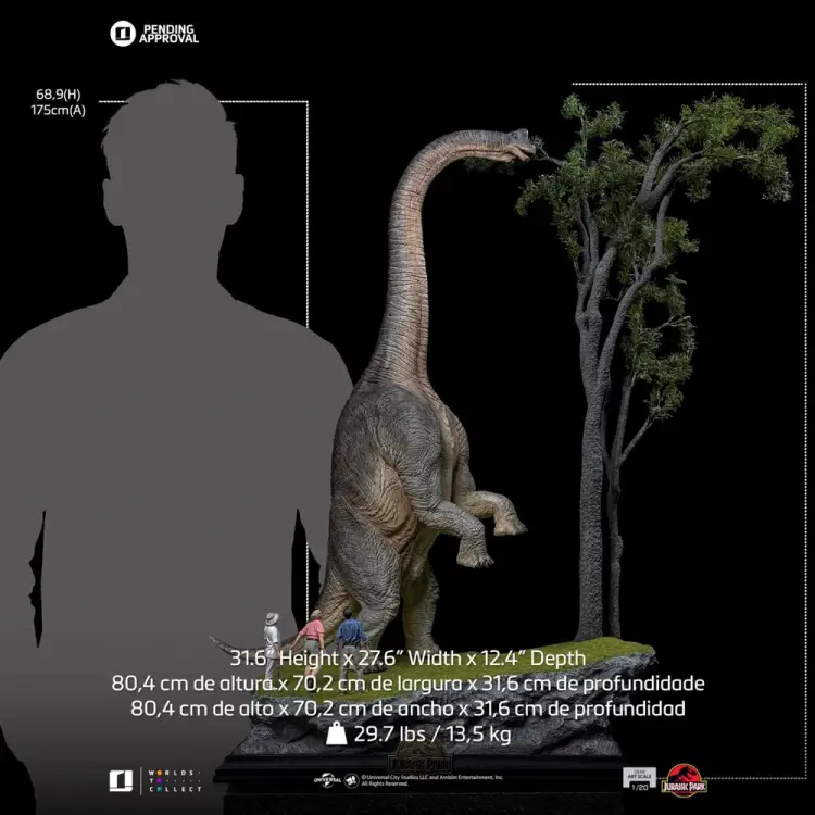 Iron Studios - JURASSIC PARK - Welcome to Jurassic Park - Statue Demi Scale 1/20 80cm